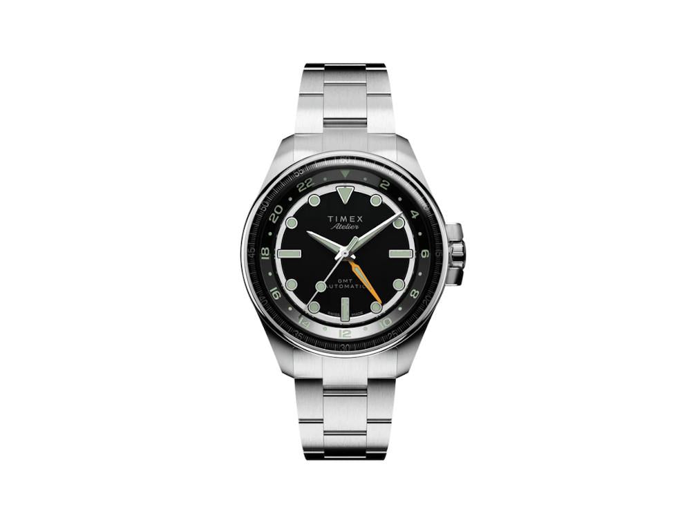 Timex Atelier GMT24 M1a Automatik Uhr, Schwarz, 40 mm, TW2Y72300