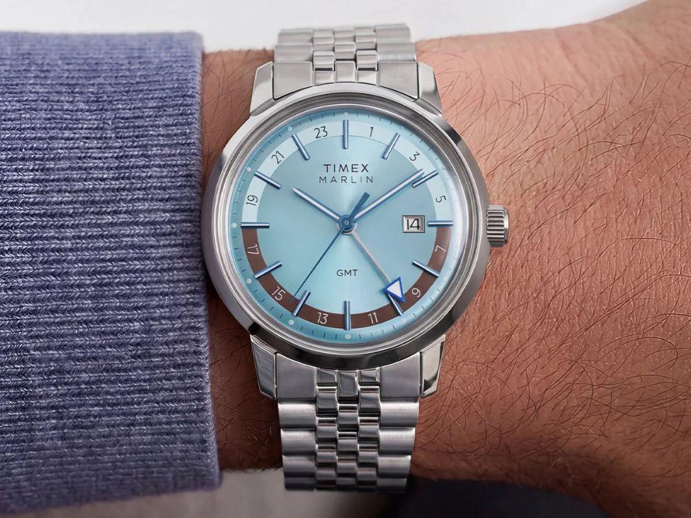 Timex Marlin Quartz Uhr, Hellblau, 40 mm, TW2Y84100
