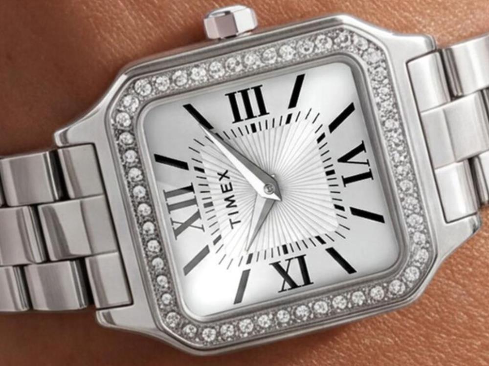 Timex Trend Addison Quartz Uhr, Messing, Silber, TW2Y90300
