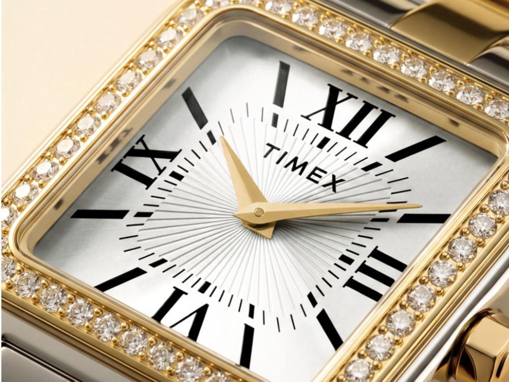 Timex Trend Addison Quartz Uhr, Messing, Silber, TW2Y90400