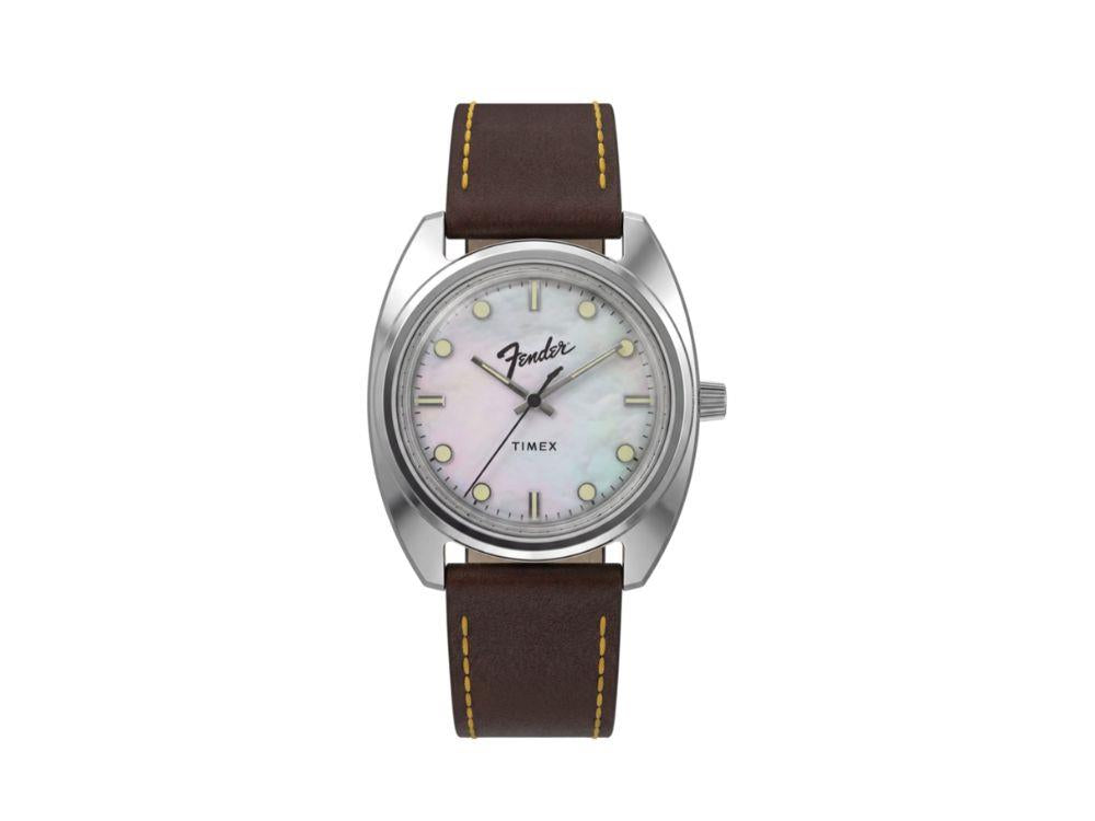 Timex x Fender Quartz Uhr, Silber, 37 mm, TW6A14700