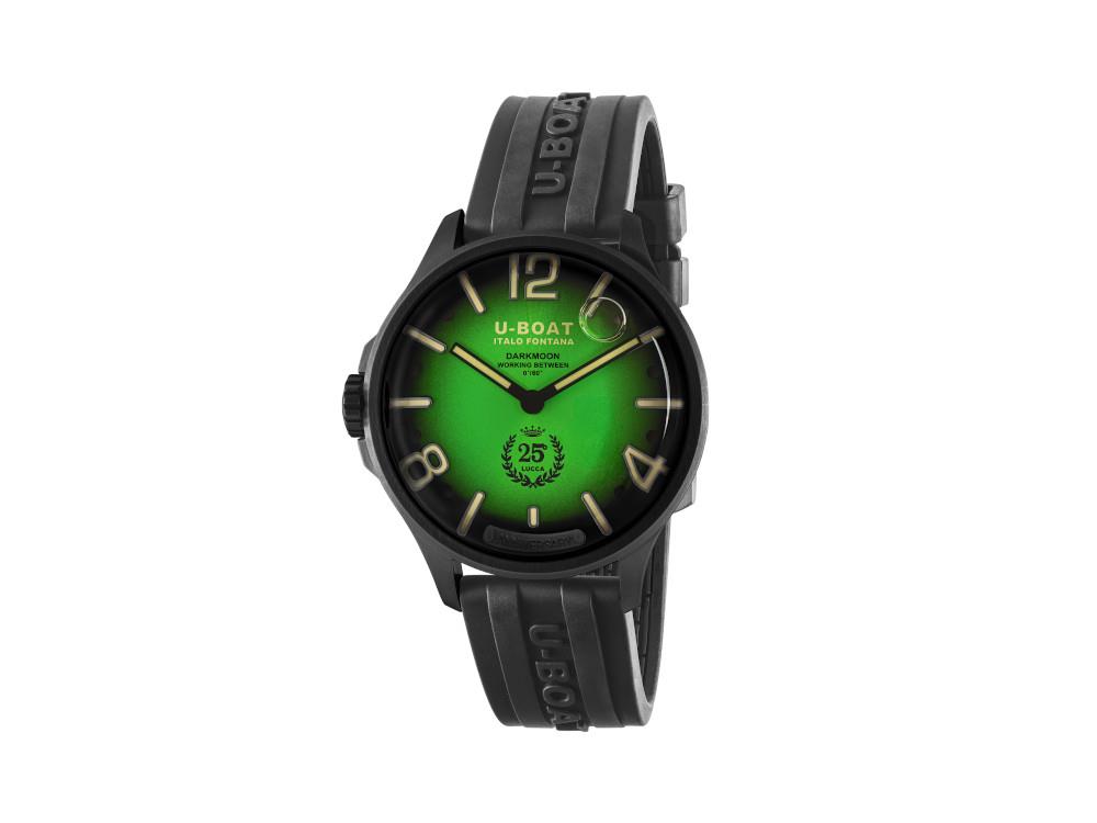 U-Boat Capsoil Darkmoon 25° Green Soleil PVD Quartz Uhr, Limitierte Ed, 2030