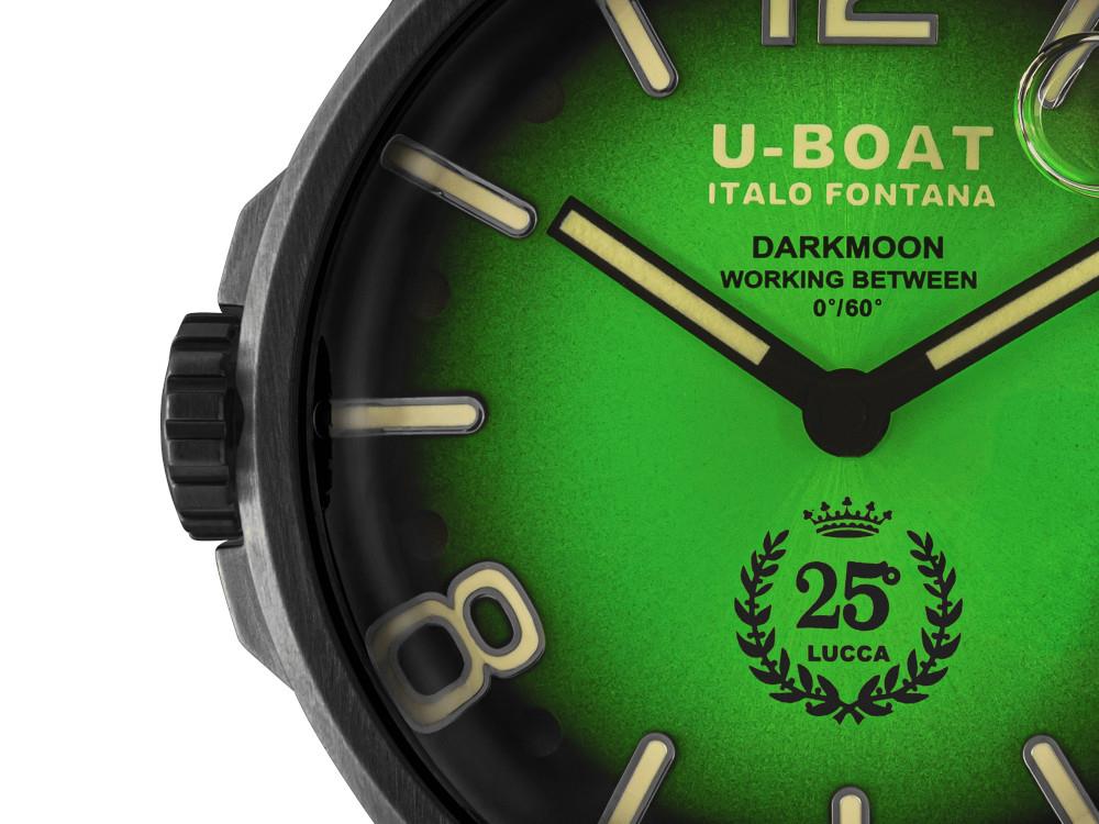 U-Boat Capsoil Darkmoon 25° Green Soleil PVD Quartz Uhr, Limitierte Ed, 2030