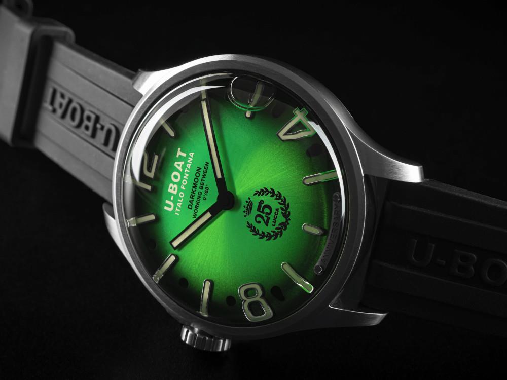 U-Boat Capsoil Darkmoon 25° SS Green Soleil Quartz Uhr, Limitierte Edition, 2031