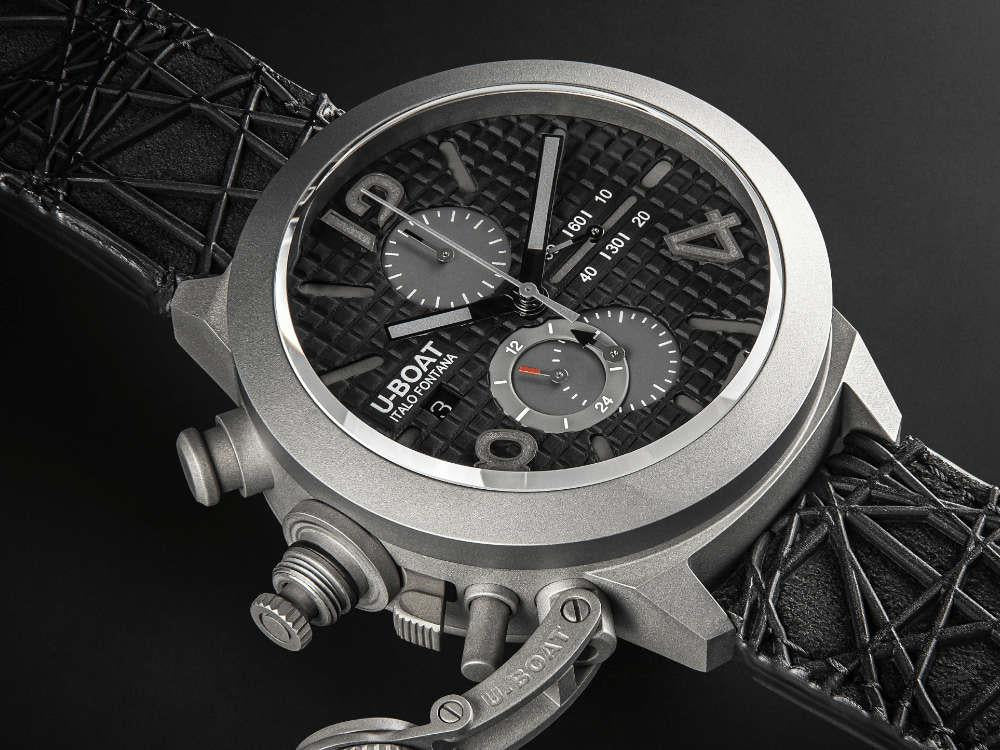 U-Boat Classico Automatik Uhr, Titan, Schwarz, 45 mm, Limitierte Edition, 3004