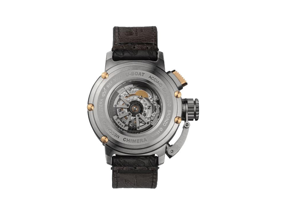U-Boat Chimera Damasco Bronze Automatik Uhr, 46 mm, Limitierte Edition, 3006