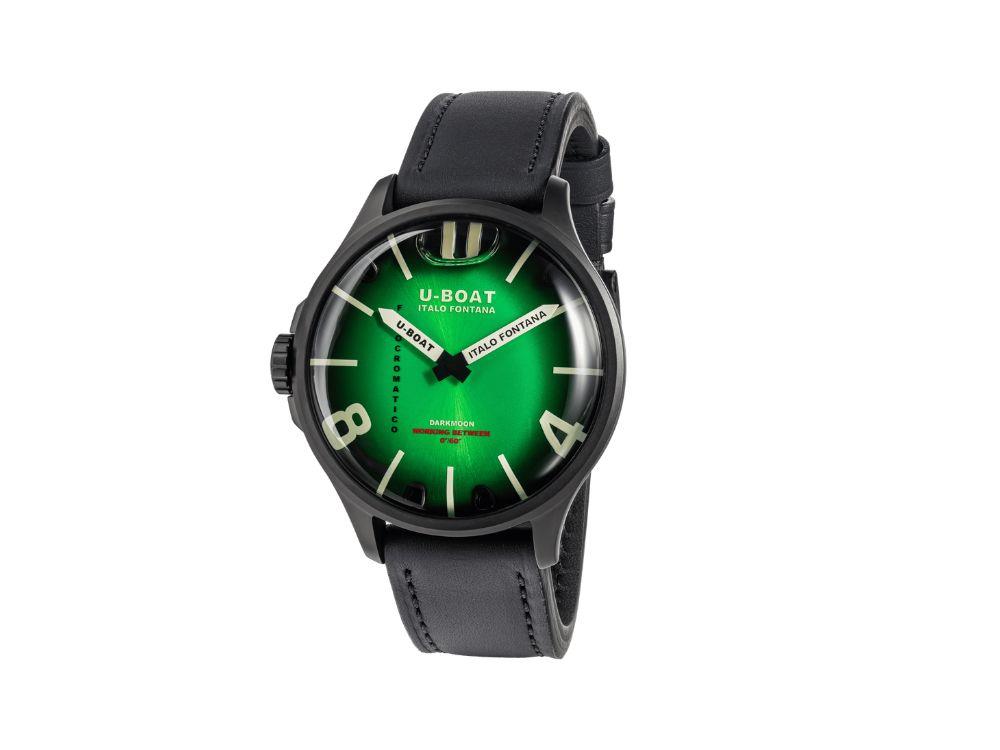 U-Boat Capsoil Darkmoon Kama Quartz Uhr, IPB, 46.5 mm, Grün, 3343