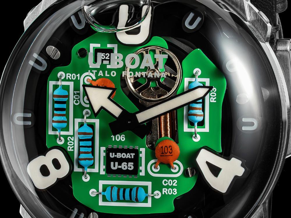 U-Boat U-65 TEK SS Quartz Uhr, 44 mm, Schwarz, 3364