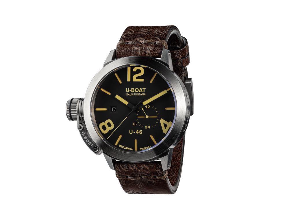 U-Boat Classico U46 AS1 Automatik Uhr, Edelstahl, Schwarz, 46 mm, 4646