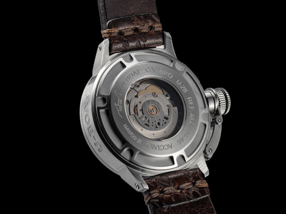 U-Boat Classico U46 AS1 Automatik Uhr, Edelstahl, Schwarz, 46 mm, 4646