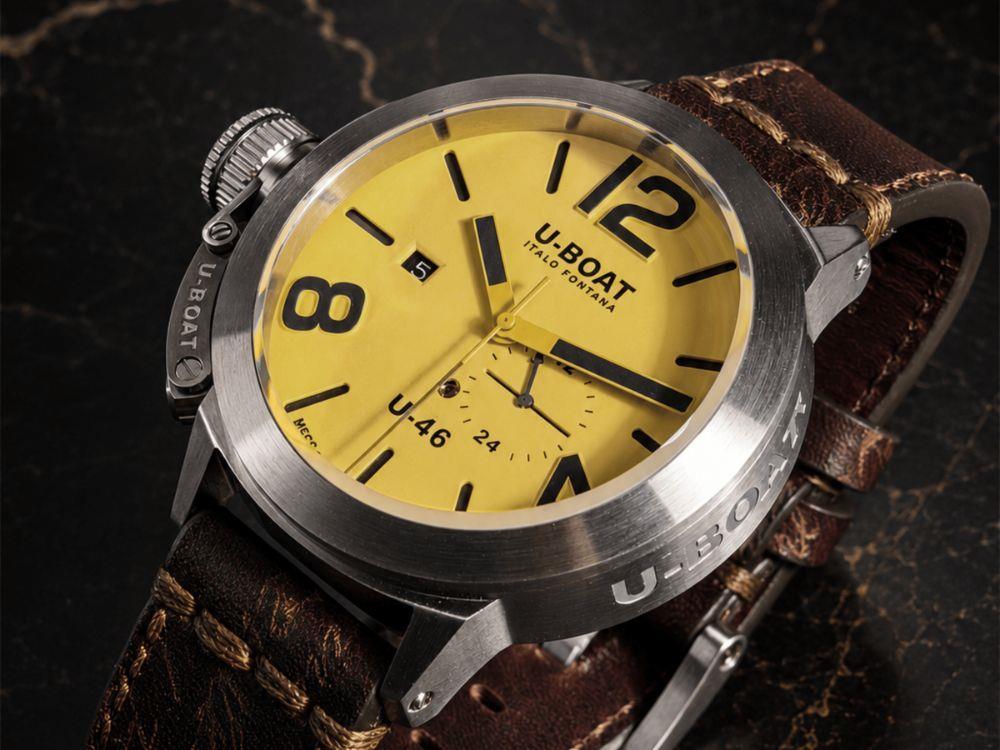 U-Boat Classico U-46 AS2 Automatik Uhr, Beige, 46 mm, 4647