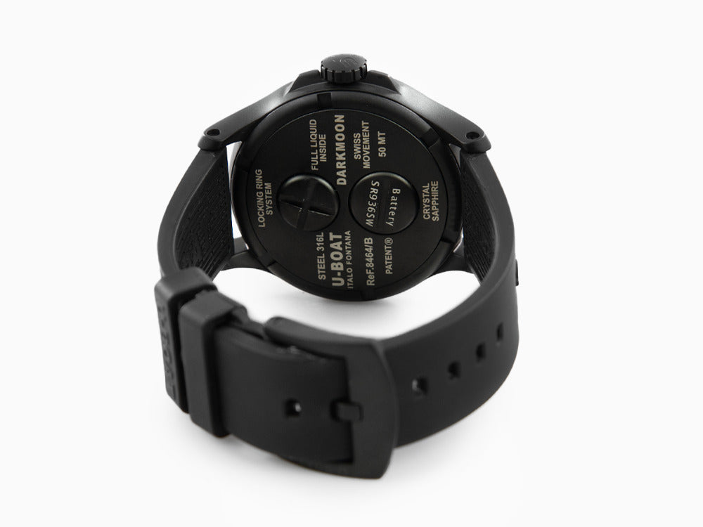U-Boat Capsoil Darkmoon 44 IPB Quartz Uhr, Schwarz, 44 mm, 8464/A