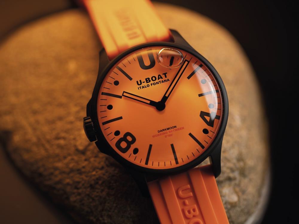 U-Boat Capsoil Darkmoon Quartz Uhr, PVD, PVD, 44 mm, Orange, 8968