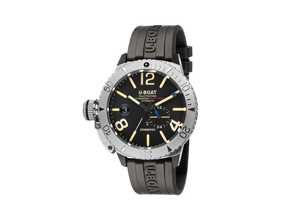 U-Boat Classico Sommerso Automatik Uhr, Schwarz, 46 mm, 30 atm, 9007/A
