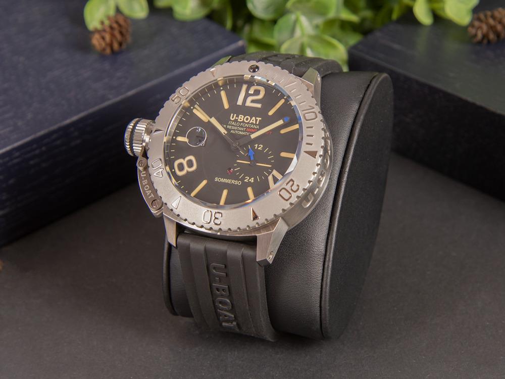 U-Boat Classico Sommerso Automatik Uhr, Schwarz, 46 mm, 30 atm, 9007/A