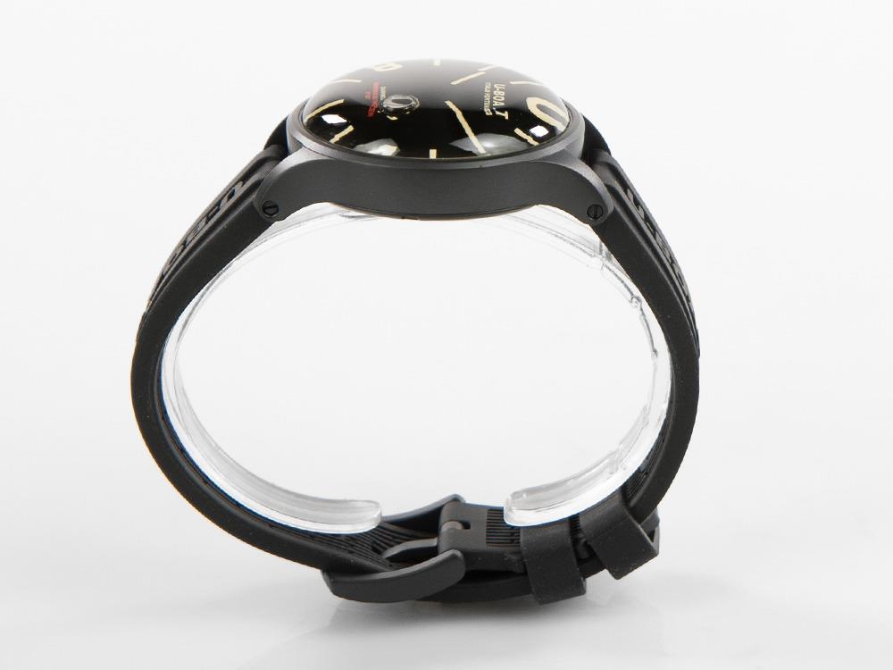 U-Boat Capsoil Darkmoon Quartz Uhr, Edelstahl, DLC, 40 mm, Schwarz, 9019