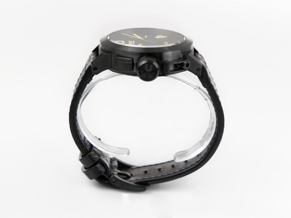 U-Boat U-47 Classico Dark Soul Automatik Uhr, IPB, 47 mm, Lederband, 9160