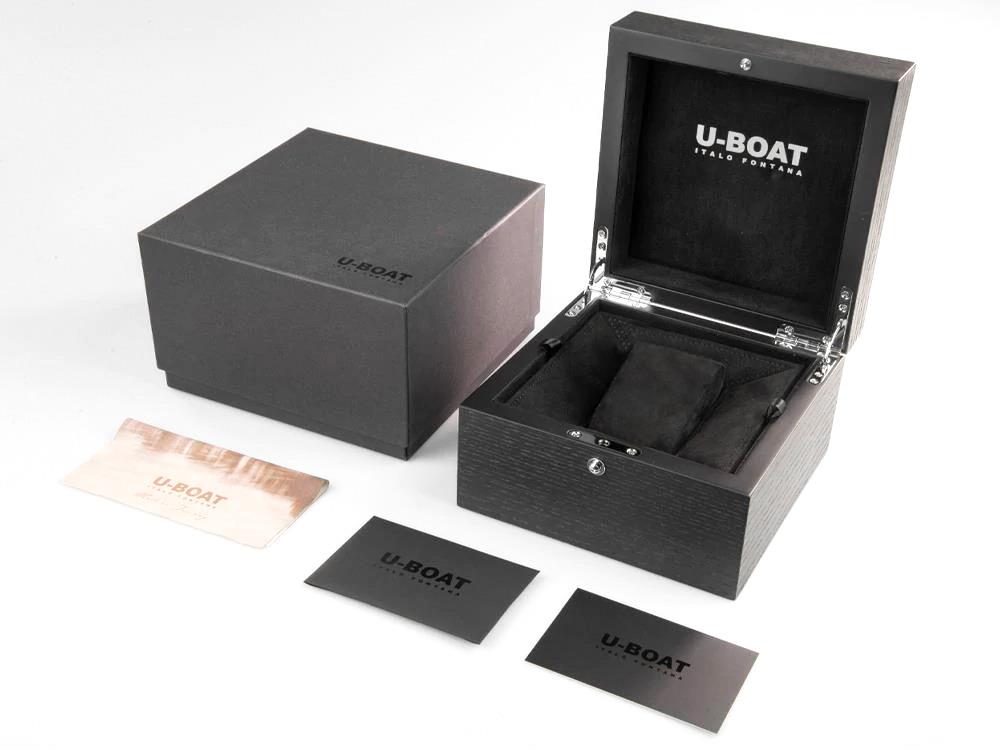 U-Boat U-47 Classico Dark Soul Automatik Uhr, IPB, 47 mm, Lederband, 9160