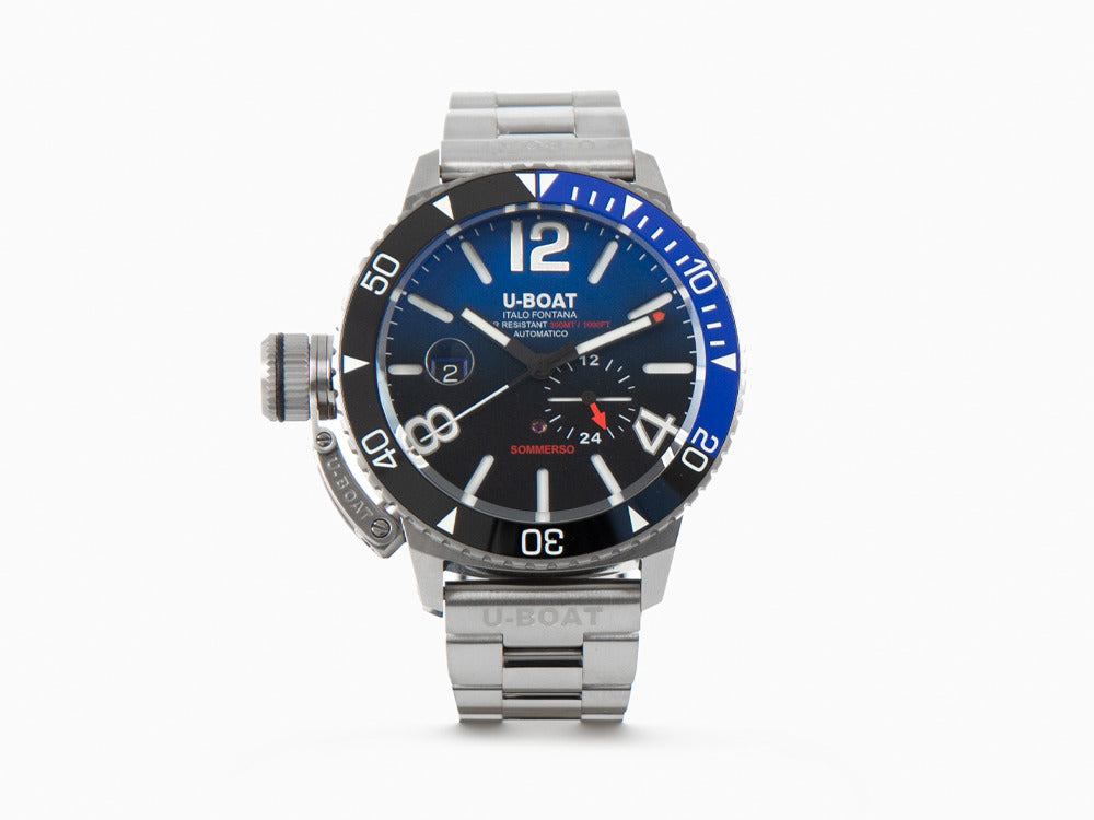 U-Boat Classico Sommerso Ghiera Ceramica Blue Automatik Uhr, 46 mm, 9519/MT