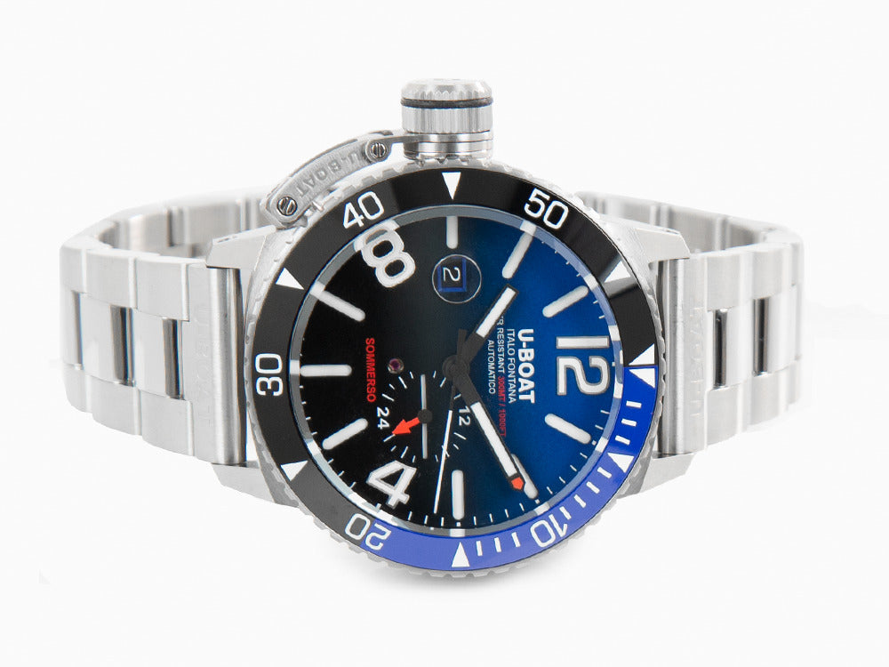 U-Boat Classico Sommerso Ghiera Ceramica Blue Automatik Uhr, 46 mm, 9519/MT