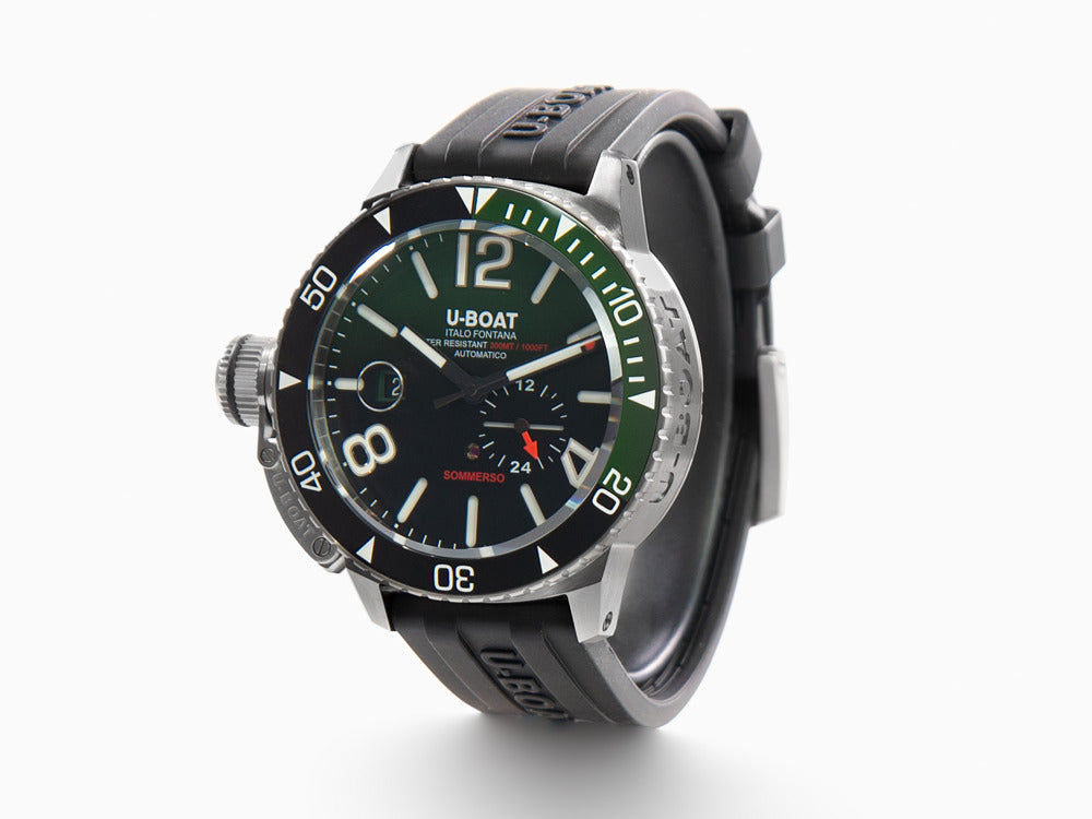 U-Boat Classico Sommerso Ghiera Ceramica Verde Automatik Uhr, 46 mm, 9520