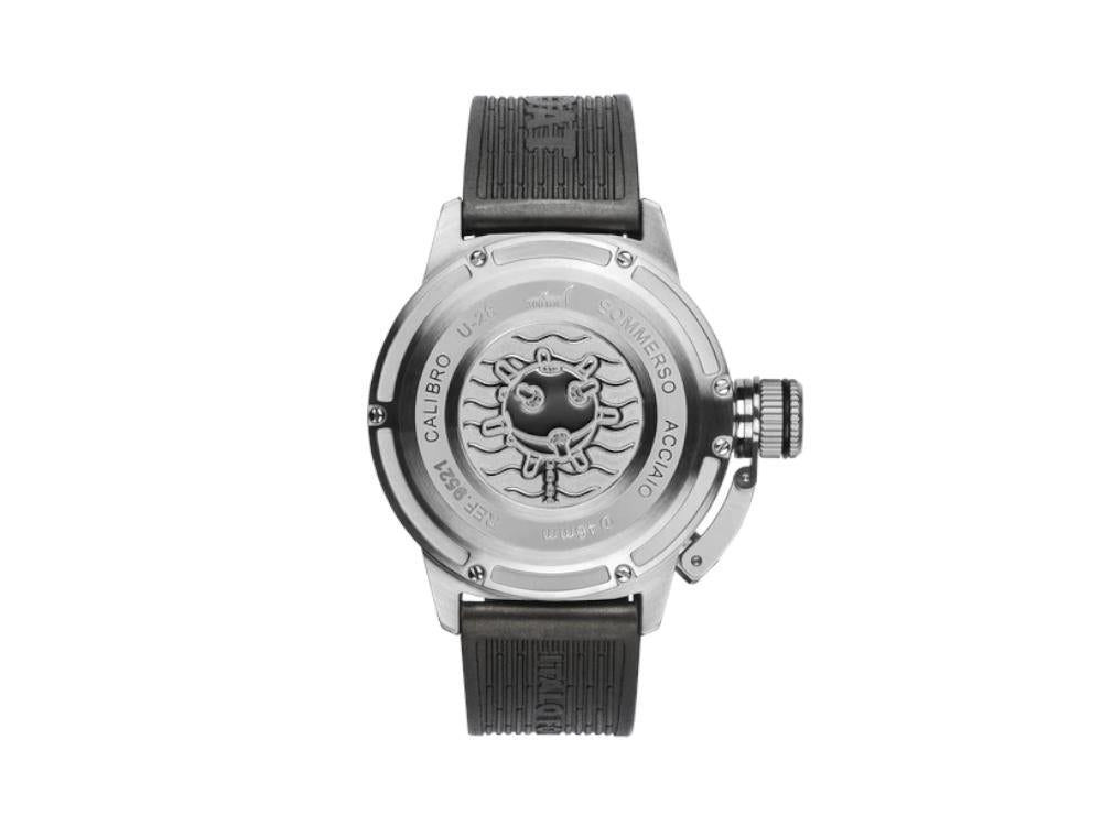 U-Boat Classico Sommerso Ghiera Ceramica Bordeaux Automatik Uhr, 46 mm, 9521