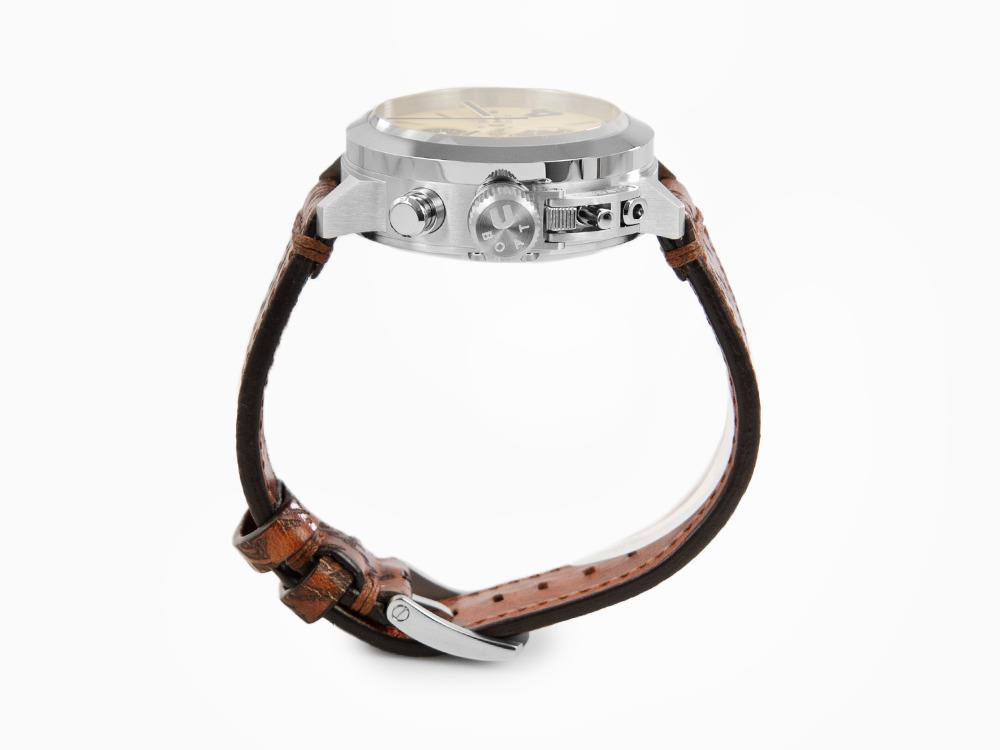U-Boat Classico Tungsteno Chronograph Automatik Uhr, Beige, 45 mm, 9568