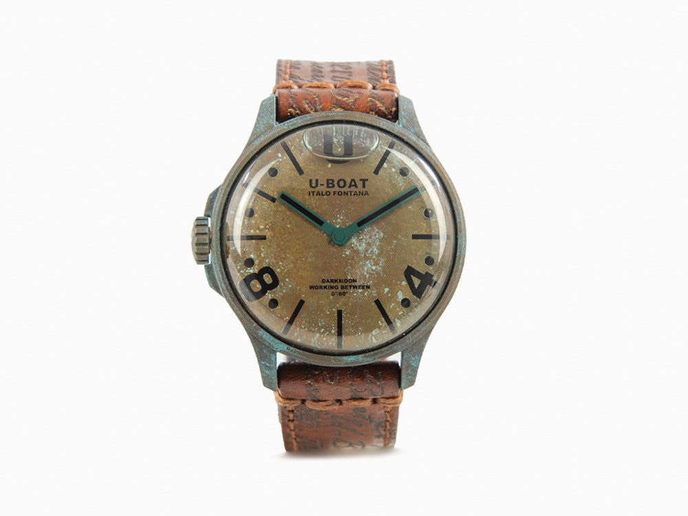 U-Boat Capsoil Darkmoon Unico Quartz Uhr, Edelstahl PVD, 44 mm, Braun, 9600