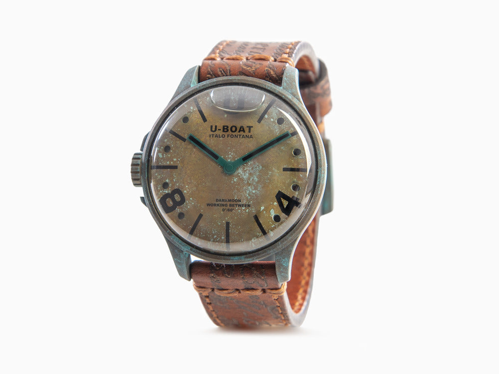 U-Boat Capsoil Darkmoon Unico Quartz Uhr, Edelstahl PVD, 44 mm, Braun, 9600