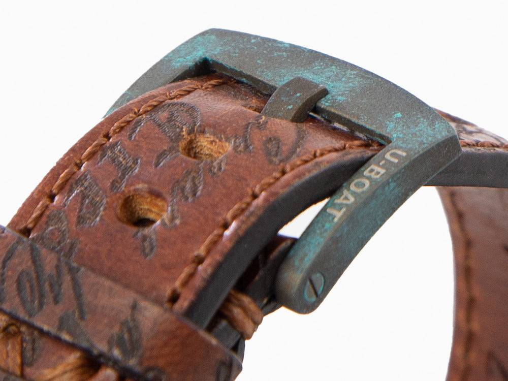 U-Boat Capsoil Darkmoon Unico Quartz Uhr, Edelstahl PVD, 44 mm, Braun, 9600