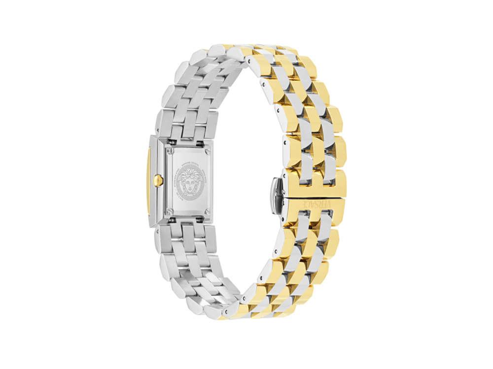 Versace Reveal Quartz Uhr, PVD Gold, Grün, 18mm x 25 mm, Shapir-Glas, VE0C00125