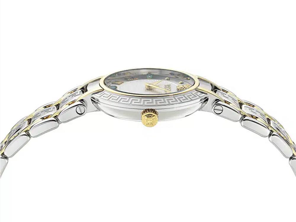 Versace Antlia Quartz Uhr, Recycelter Stahl, 34 mm, VE0P00725