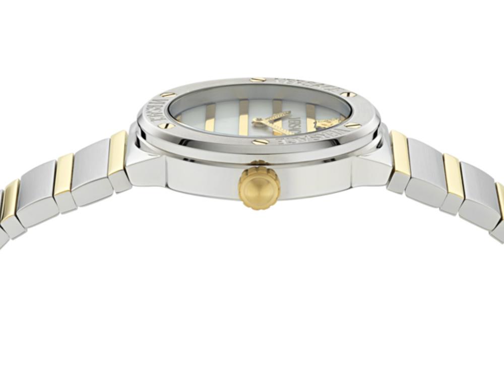 Versace Greca Logo Pearl Quartz Uhr, Weiss, 33 mm, VE0S00325