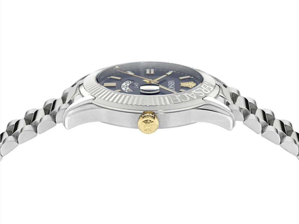 Versace Apodis Quartz Uhr, Blau, 41 mm, VE0U00125