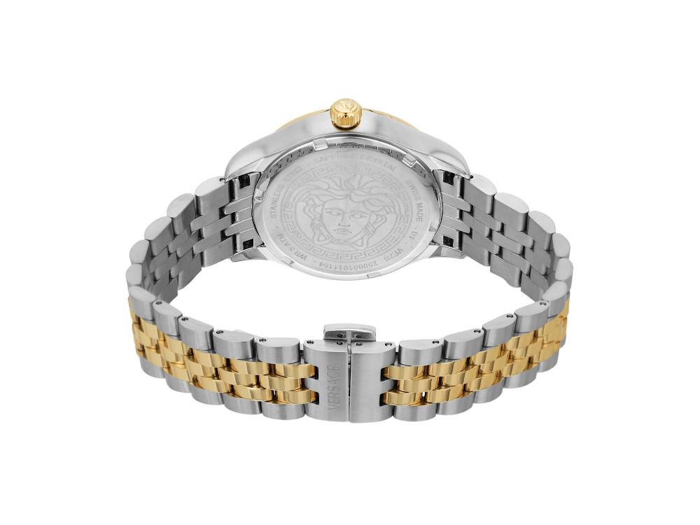 Versace Hellenyium Lady Quartz Uhr, Perlweiss, 35 mm, VE2S01225