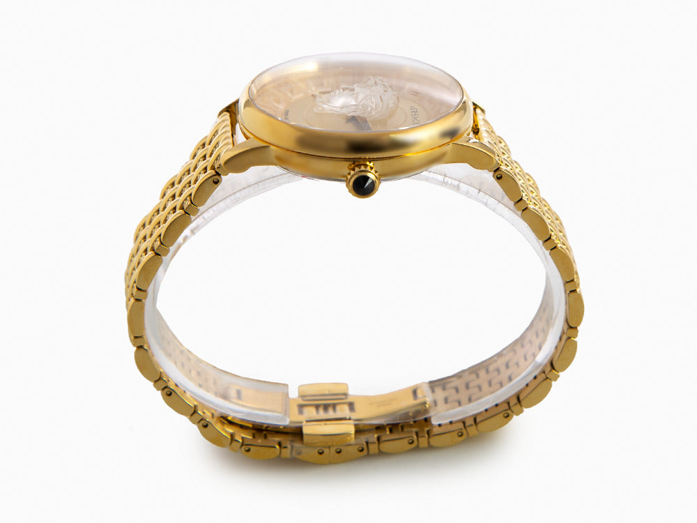 Versace Medusa Alchemy Quartz Uhr, PVD Gold, Golden, 38 mm, VE6F00623