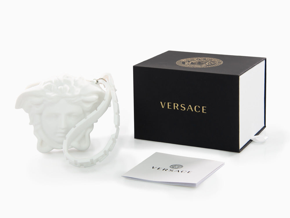 Versace Medusa Pop Quartz Uhr, Silikone, Weiss, 39 mm, VE6G00123