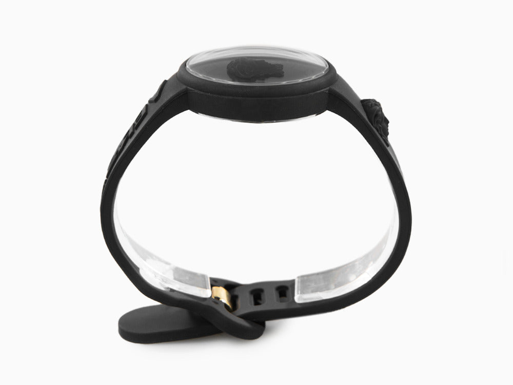 Versace Medusa Pop Quartz Uhr, Silikone, Schwarz, 39 mm, Shapir-Glas, VE6G00223