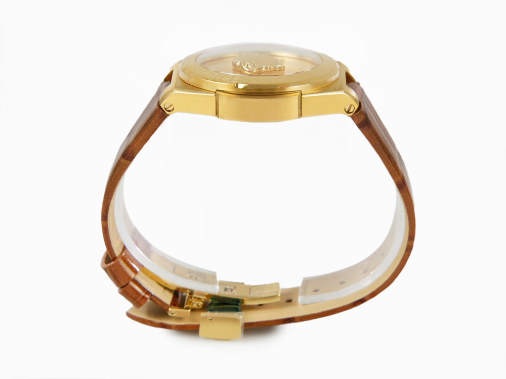 Versace HerA Quartz Uhr, PVD Gold, Golden, 37 mm, Shapir-Glas, VE8D00224