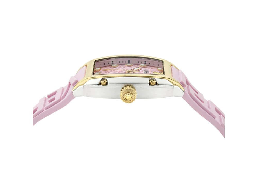 Versace Dominus Lady Quartz Uhr, Rose, 44,8mm x 36mm, Shapir-Glas, VE8K00224