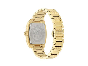 Versace Dominus Lady Quartz Uhr, PVD Gold, Schwarz, 44,8mm x 36mm, VE8K00524
