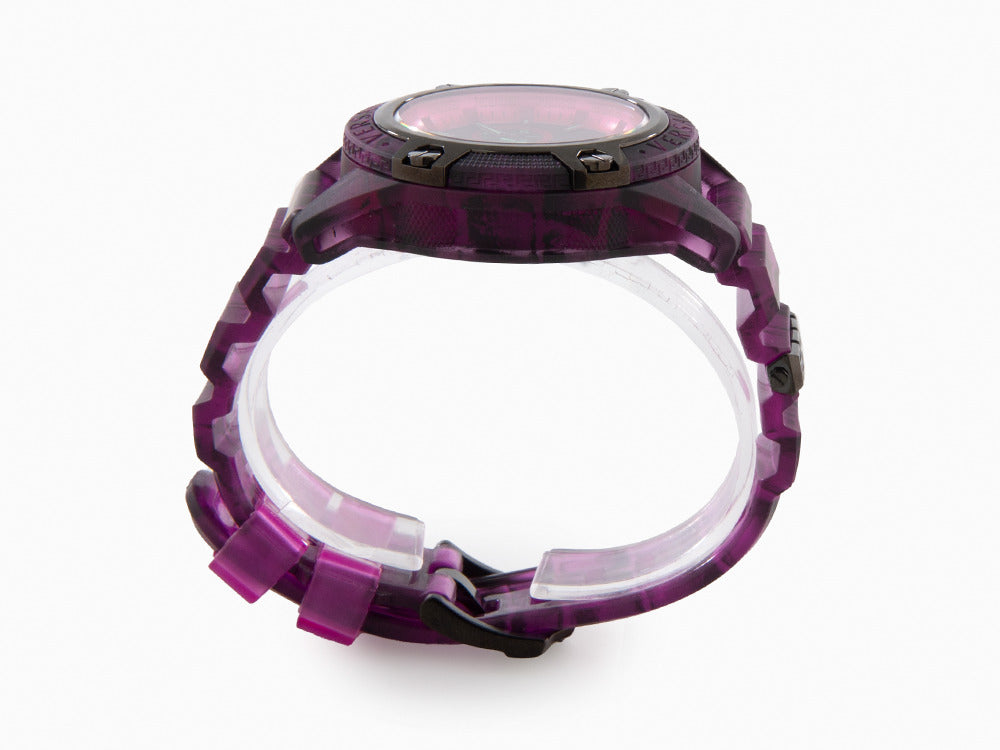 Versace Icon Active Quartz Uhr, Polycarbonat, Schwarz, 44 mm, VE8P00124