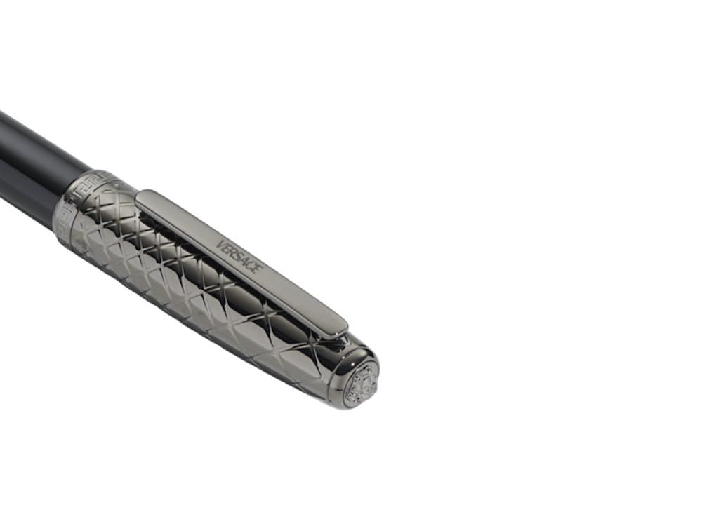 Versace Honos Roller, Edelharz, Schwarz, PVD, VRTC00424