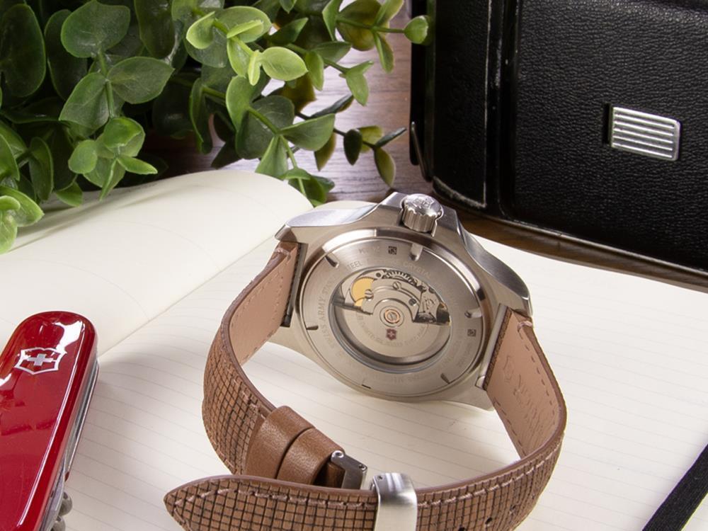 Victorinox I.N.O.X. Automatik Uhr, Edelstahl, Blau, 43 mm, 20 atm, V241834