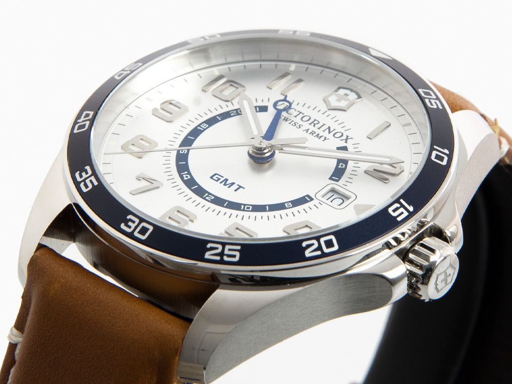Victorinox Fieldforce Classic GMT Quartz Uhr, Grau, 42 mm, V241931