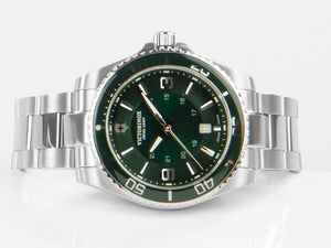Victorinox Maverick Quartz Uhr, Edelstahl 316L , Grün, 43 mm, Stahlband, V241934