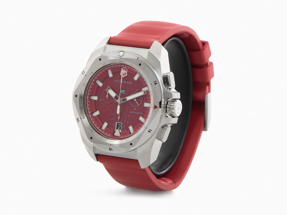 Victorinox I.N.O.X. Chrono Quartz Uhr, Rot, 43 mm, V241986