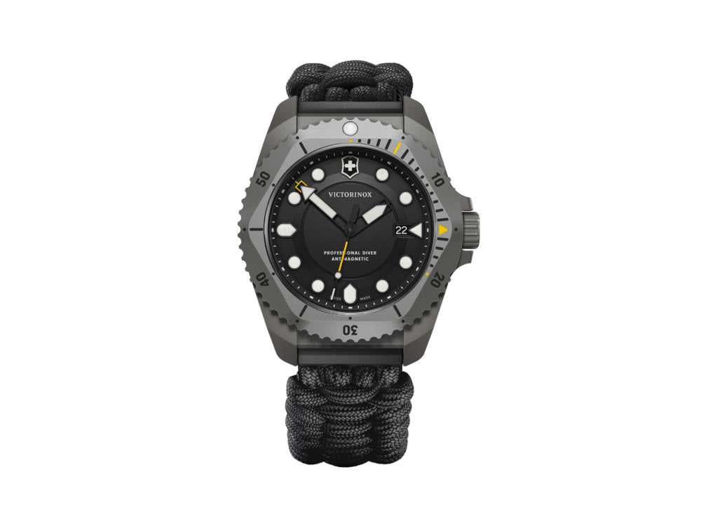 Victorinox Dive Pro Quartz Uhr, Titan, Schwarz, 43 mm, V241993.1