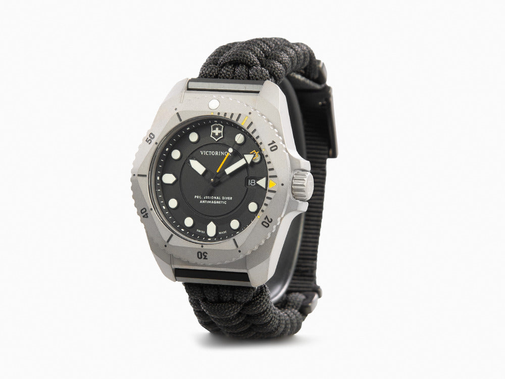 Victorinox Dive Pro Quartz Uhr, Titan, Schwarz, 43 mm, V241993.1