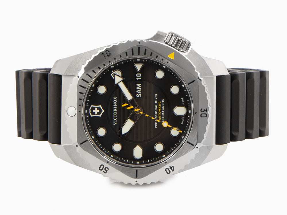 Victorinox Dive Pro Automatik Uhr, Schwarz, 43 mm, 30 atm, Tag, V241994